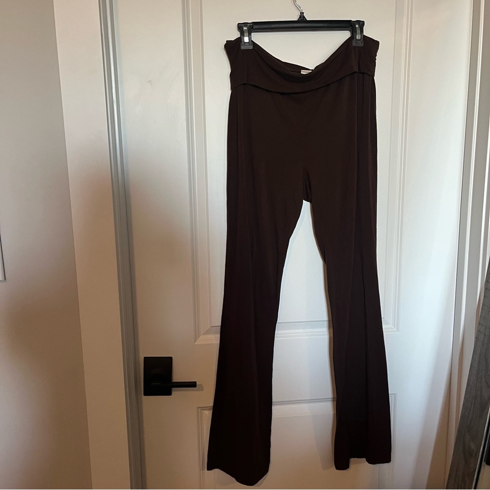 Vintage Y2K Brown Foldover Yoga Pants